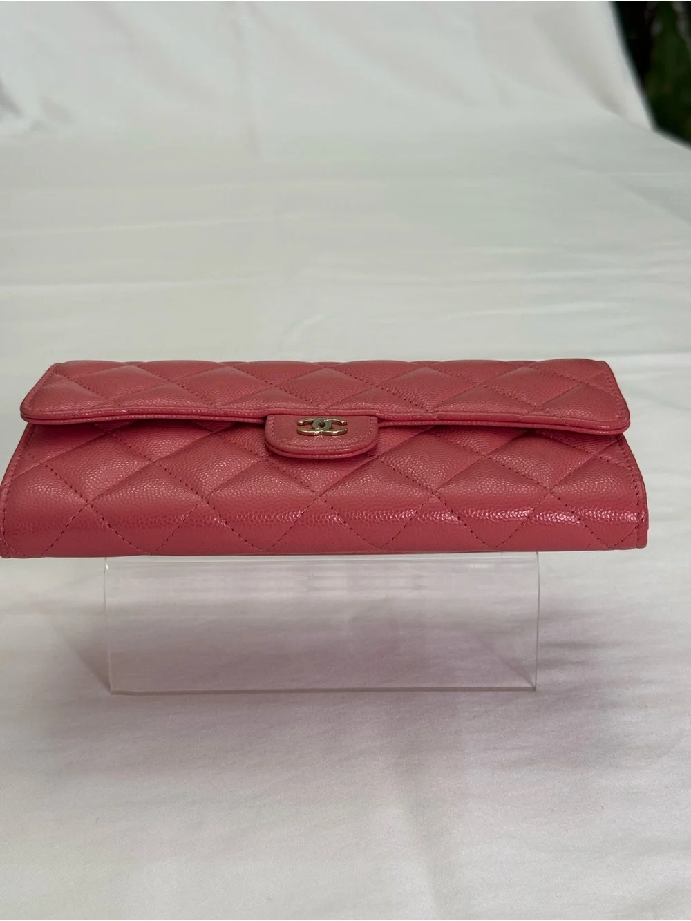 CHANEL Quilted Long Flap Wallet